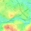 Mappa topografica Hanwood Bank, altitudine, rilievo