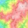 Mappa topografica La Barbona, altitudine, rilievo