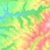 Mappa topografica La Ténèze, altitudine, rilievo