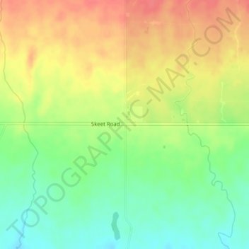 Mappa topografica Auroa, altitudine, rilievo