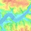 Mappa topografica Le Barrage, altitudine, rilievo