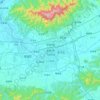 Mappa topografica 金华市, altitudine, rilievo