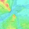 Mappa topografica Cerro de La Muela, altitudine, rilievo