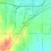 Mappa topografica Wheatland, altitudine, rilievo