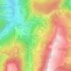 Mappa topografica Les Colombières, altitudine, rilievo