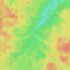 Mappa topografica Most, altitudine, rilievo