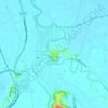 Mappa topografica Colle San Pastore, altitudine, rilievo