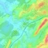 Mappa topografica Frachère, altitudine, rilievo