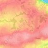 Mappa topografica Crec'h Huel, altitudine, rilievo