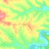 Mappa topografica Bucyrus, altitudine, rilievo