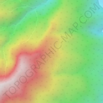 Mappa topografica Mount Malinao, altitudine, rilievo