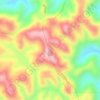 Mappa topografica Maior Elevação da Rota da Luz, altitudine, rilievo