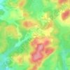 Mappa topografica Arzaillers, altitudine, rilievo