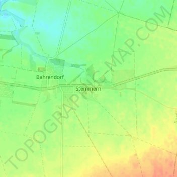 Mappa topografica Stemmern, altitudine, rilievo