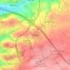 Mappa topografica Trebnitz, altitudine, rilievo