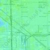 Mappa topografica Strawberry Village Trailer Park, altitudine, rilievo