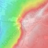 Mappa topografica Mont Revard, altitudine, rilievo