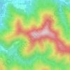 Mappa topografica Monte Bano, altitudine, rilievo