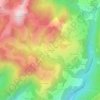 Mappa topografica Les Favrets, altitudine, rilievo