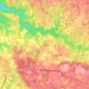 Mappa topografica Bielle, altitudine, rilievo