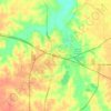 Mappa topografica Mexico, altitudine, rilievo