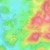 Mappa topografica Les Toulles, altitudine, rilievo