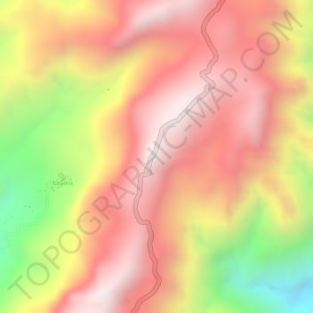 Mappa topografica Quirino Skyline, altitudine, rilievo
