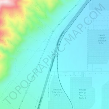 Mappa topografica Cinco, altitudine, rilievo
