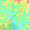 Mappa topografica Santana, altitudine, rilievo