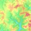 Mappa topografica Enchose, altitudine, rilievo