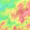 Mappa topografica La Croix Rouge, altitudine, rilievo
