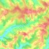 Mappa topografica Lorette, altitudine, rilievo