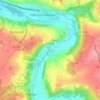 Mappa topografica Serbonne, altitudine, rilievo