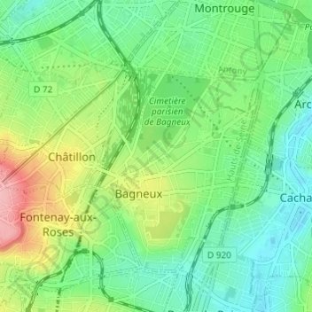 Mappa topografica Résidence Pablo Picasso, altitudine, rilievo