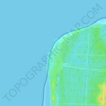 Mappa topografica Pointe Espagnole, altitudine, rilievo