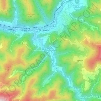 Mappa topografica Vor Reichenbächle, altitudine, rilievo