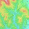 Mappa topografica Miniere di Murlo, altitudine, rilievo