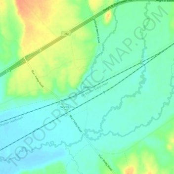 Mappa topografica Deeth, altitudine, rilievo