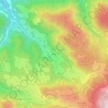Mappa topografica Stadtl, altitudine, rilievo
