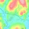 Mappa topografica Silvermine Acres, altitudine, rilievo