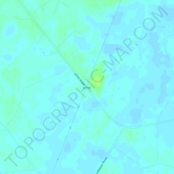 Mappa topografica Jones, altitudine, rilievo