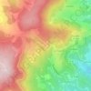 Mappa topografica La Terrasse de Chiroubles, altitudine, rilievo