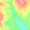 Mappa topografica San Geronimo, altitudine, rilievo