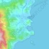Mappa topografica Porto Ercole, altitudine, rilievo