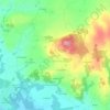 Mappa topografica Montaigu, altitudine, rilievo