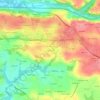 Mappa topografica Kerdroniou, altitudine, rilievo
