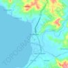 Mappa topografica Sindangan, altitudine, rilievo