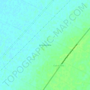 Mappa topografica Santa Teresinha, altitudine, rilievo