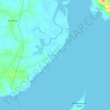 Mappa topografica Buenavista, altitudine, rilievo