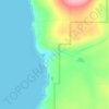 Mappa topografica Quininup Falls, altitudine, rilievo